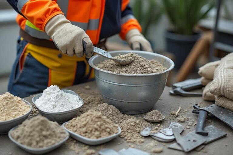 Réussir son dosage béton de 350 kg avec mélange sable/gravier