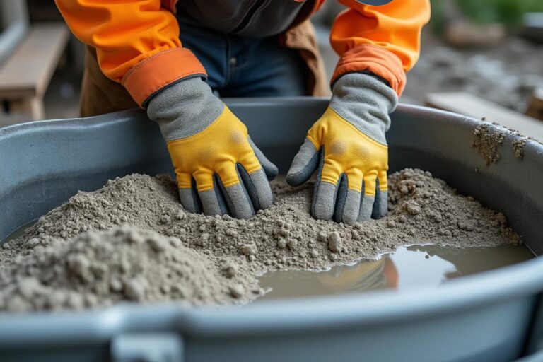 Bien maîtrisez le dosage du béton désactivé au seau : calculs